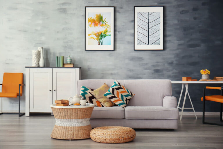 sofa szara nowoczesna